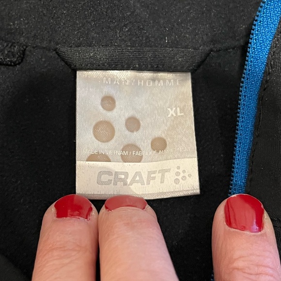 CRAFT Black and blue Full-Zip Jacket XL - Picture 2 of 8